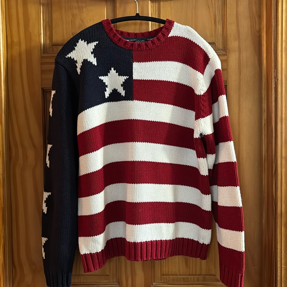 Flag style flags sweater